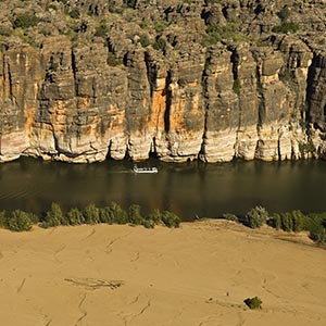 WEB WA KIM 0010 Aerial view of Geikie Gorge National Park Mandatory credit Tourism Western Australia 2