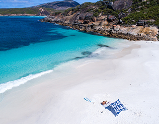 NEW WEBSITE Itinerary 320 x 250 0000 112298 Aerial view of Hellfire Bay Esperance Mandatory credit Tourism Western Au