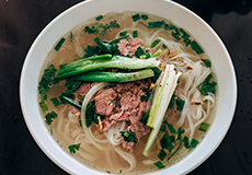 Vietnamese Food To Try - Traditional Pho, beef noodle soup